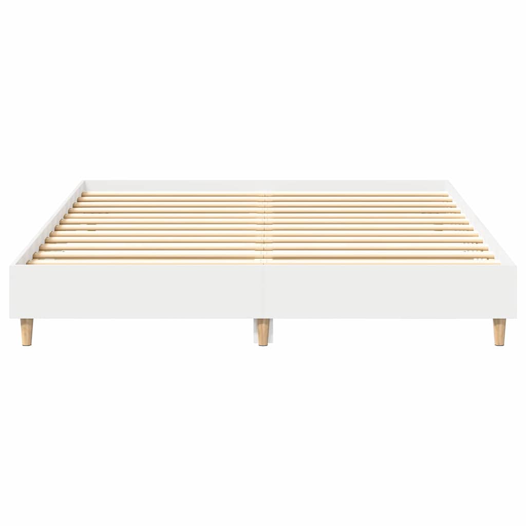 Sengestel 2 pcs Hvid 152 x 203 cm Konstrueret træ