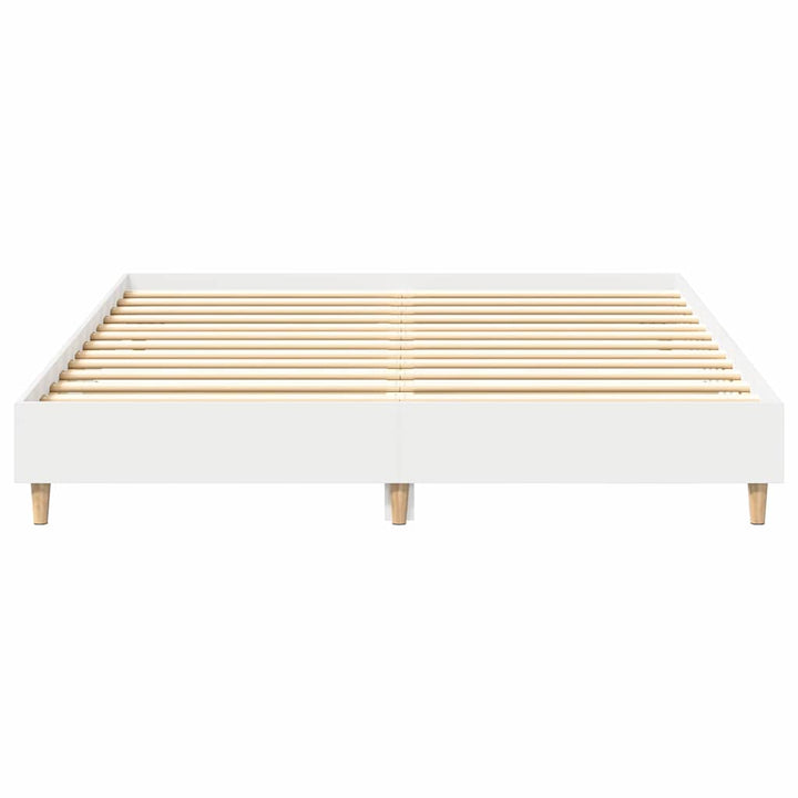 Sengestel 2 pcs Hvid 152 x 203 cm Konstrueret træ