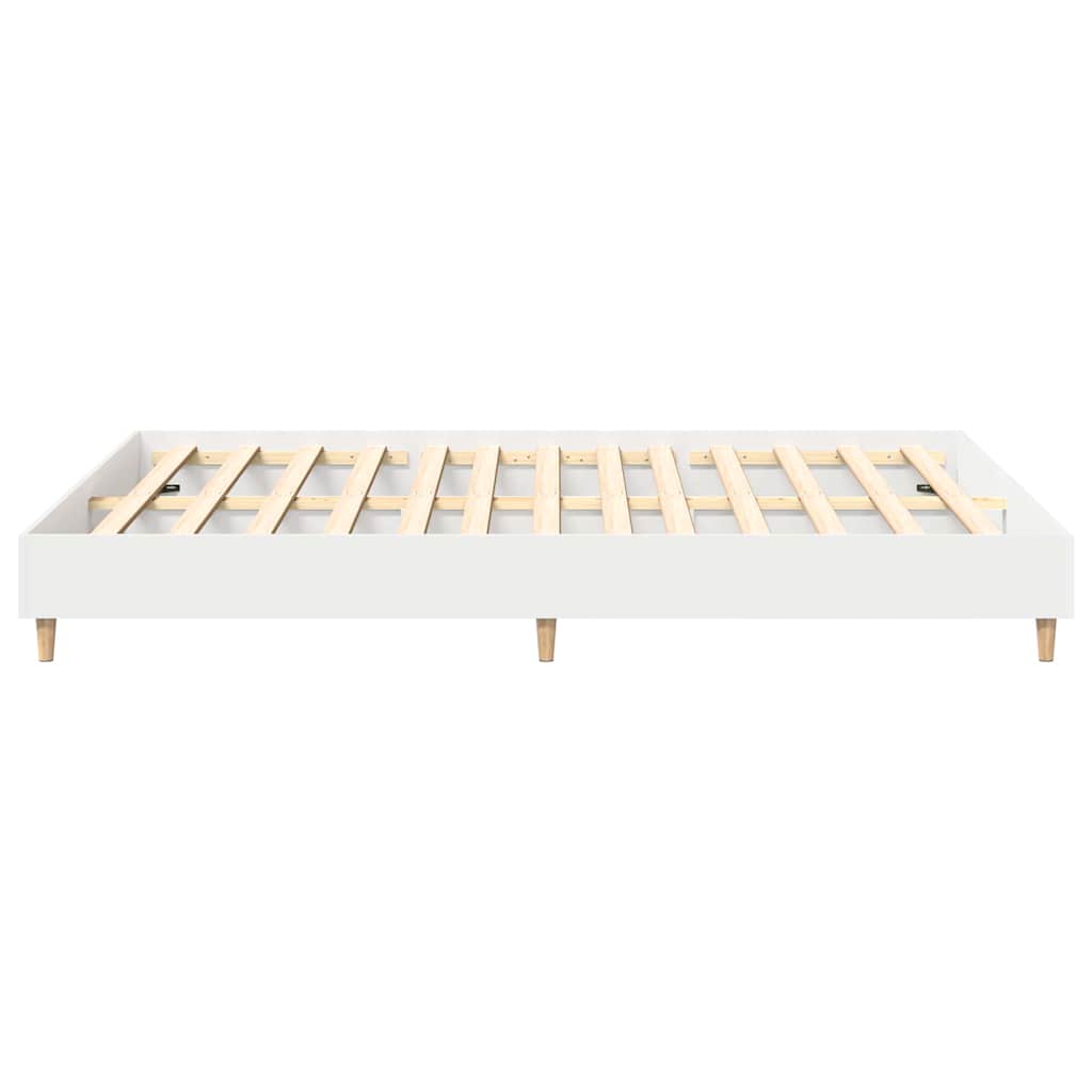 Sengestel 2 pcs Hvid 152 x 203 cm Konstrueret træ