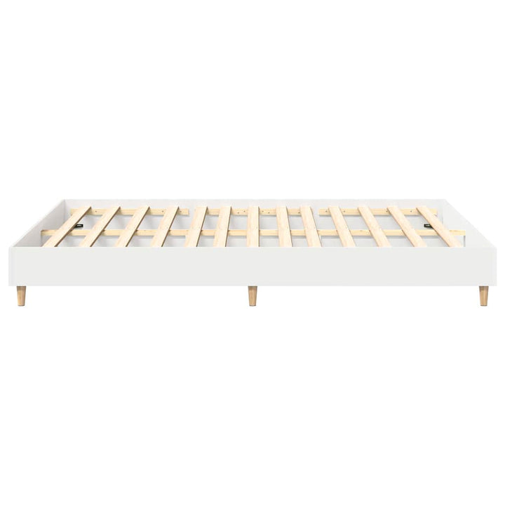 Sengestel 2 pcs Hvid 152 x 203 cm Konstrueret træ