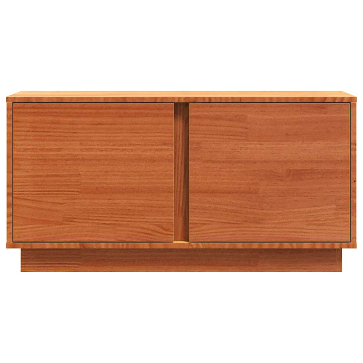 TV-skab Voks brun 80 x 35 x 40,5 cm Massiv fyrretræ