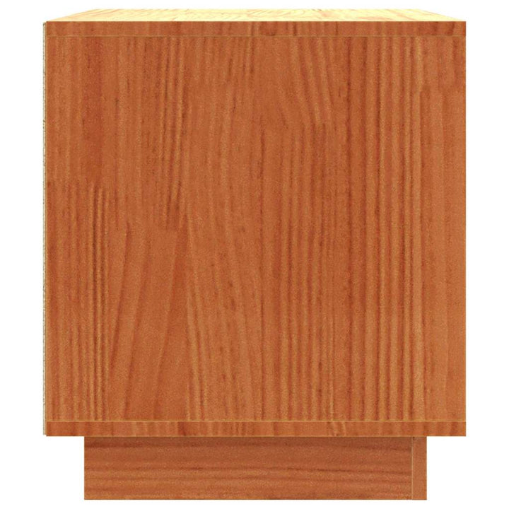 TV-skab Voks brun 80 x 35 x 40,5 cm Massiv fyrretræ
