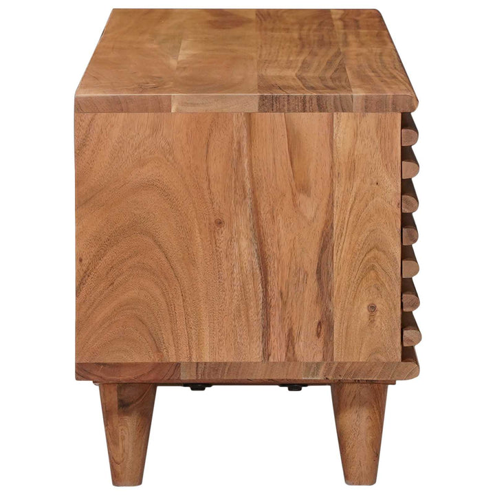 TV-skab med opbevaring med dør Naturfarvet 105 x 30 x 35 cm