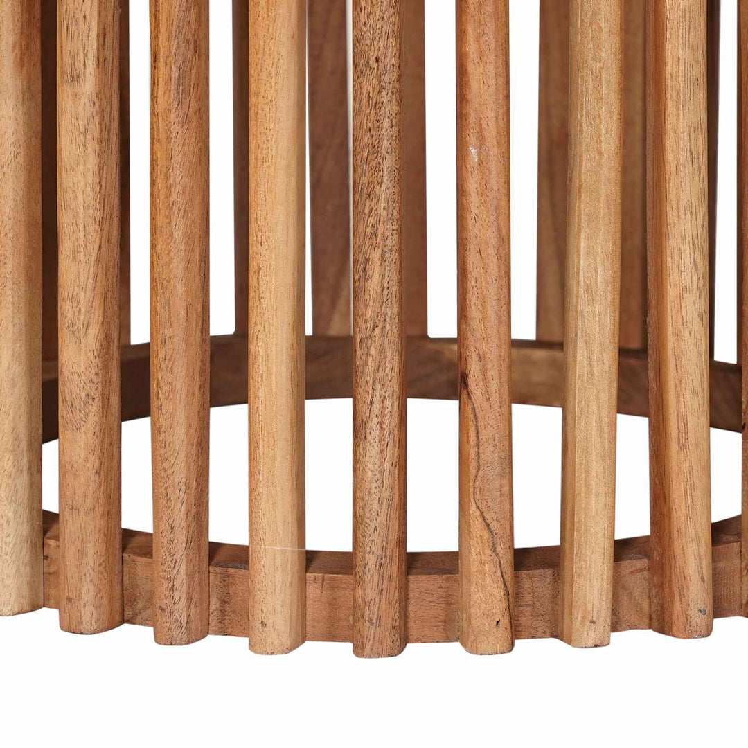 Håndlavet sidebord sæt 2 pcs Teakbrun 40 x 40 x 45 cm