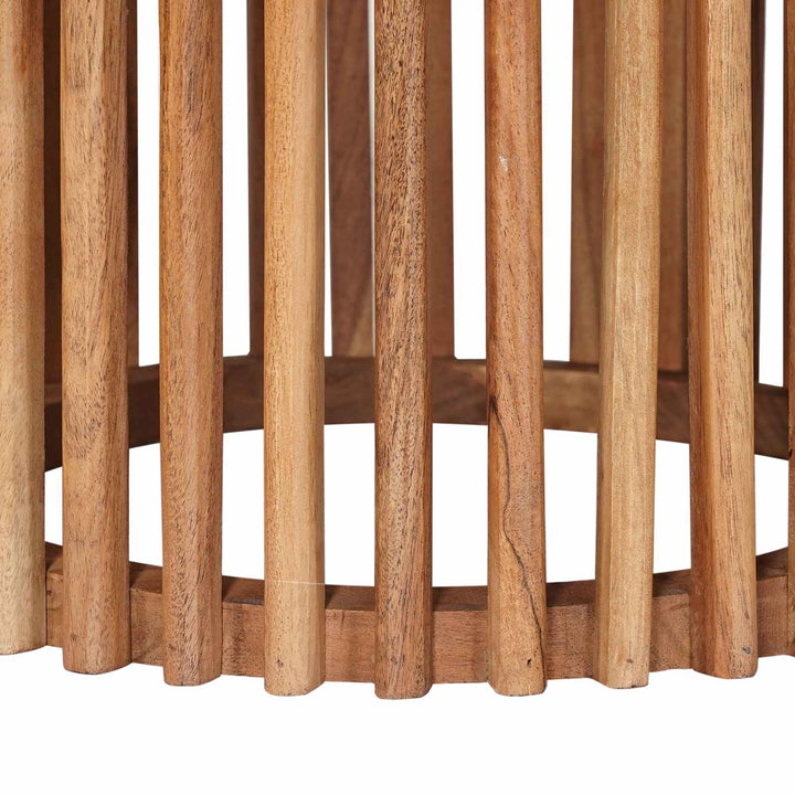 Håndlavet sidebord sæt 2 pcs Teakbrun 40 x 40 x 45 cm