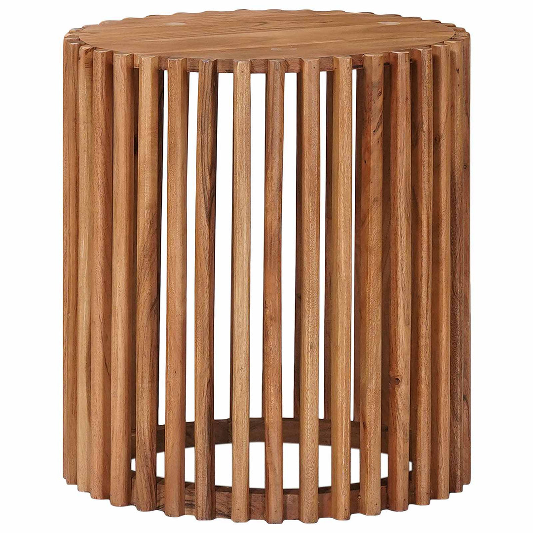 Håndlavet sidebord sæt 2 pcs Teakbrun 40 x 40 x 45 cm