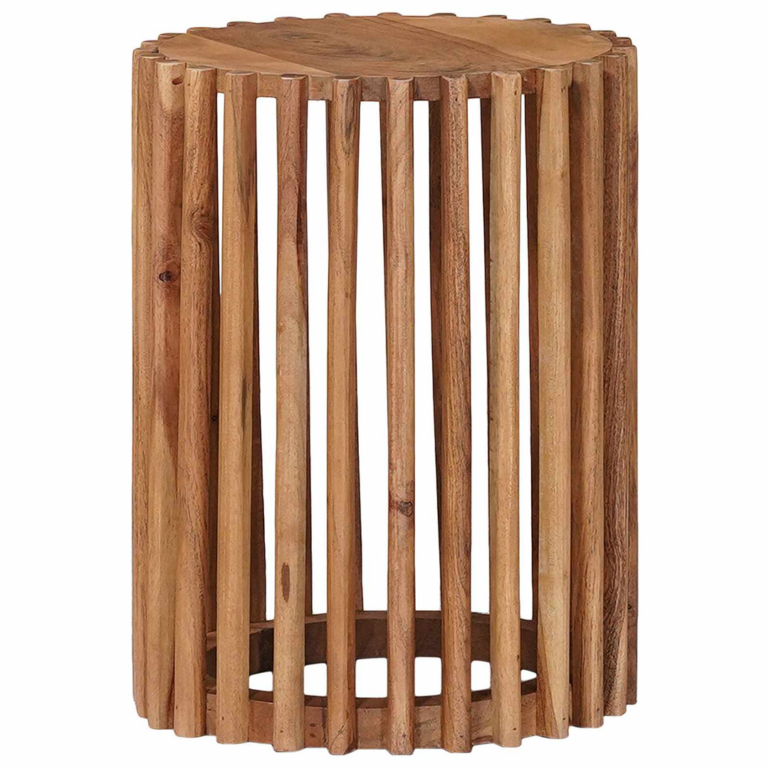 Håndlavet sidebord sæt 2 pcs Teakbrun 40 x 40 x 45 cm