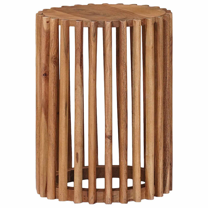 Håndlavet sidebord sæt 2 pcs Teakbrun 40 x 40 x 45 cm
