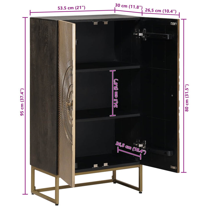Highboard Messing 53,5 x 30 x 95 cm