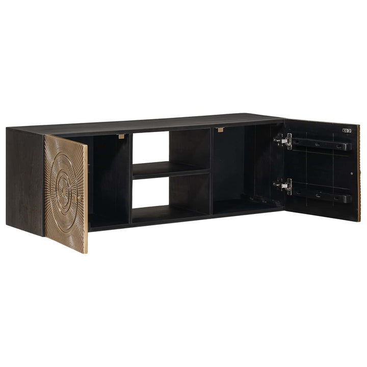 TV-skab med hylde med opbevaring Messing 105 x 30 x 35 cm