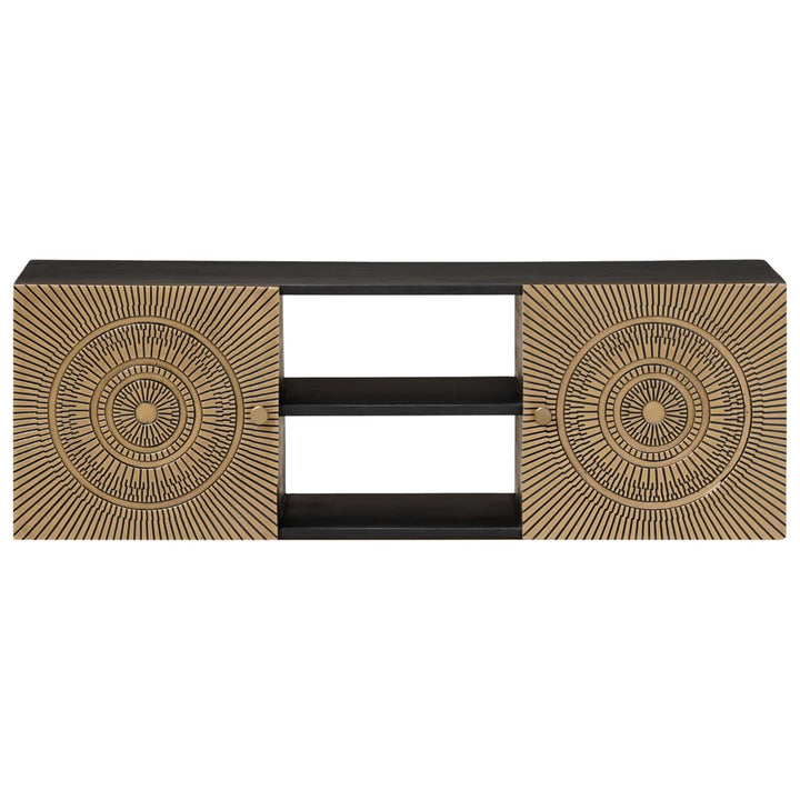 TV-skab med hylde med opbevaring Messing 105 x 30 x 35 cm