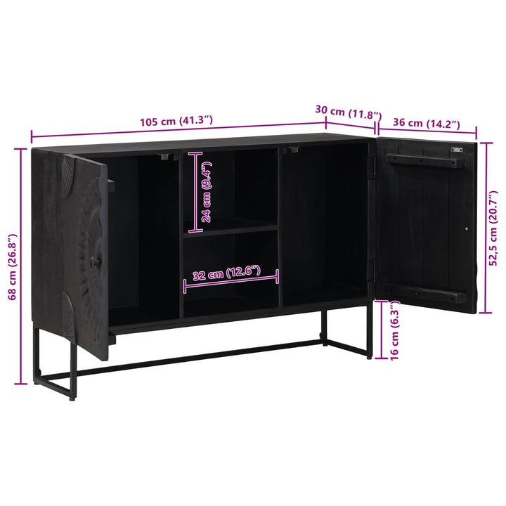 Sideboard Sort 105 x 30 x 68 cm