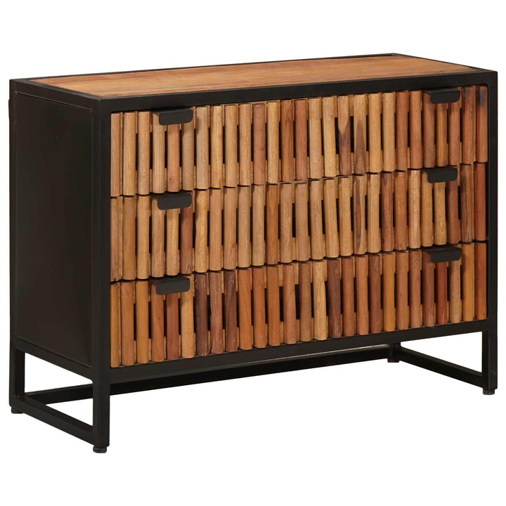 Skuffeskab 75 x 30 x 54 cm Massivt Mango Træ og Ingeniørtræ