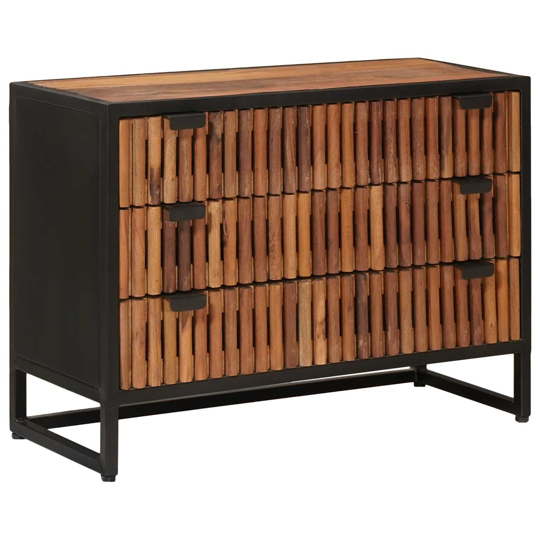 Skuffeskab 75 x 30 x 54 cm Massivt Mango Træ og Ingeniørtræ