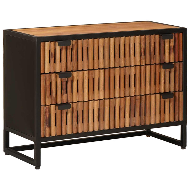 Skuffeskab 75 x 30 x 54 cm Massivt Mango Træ og Ingeniørtræ