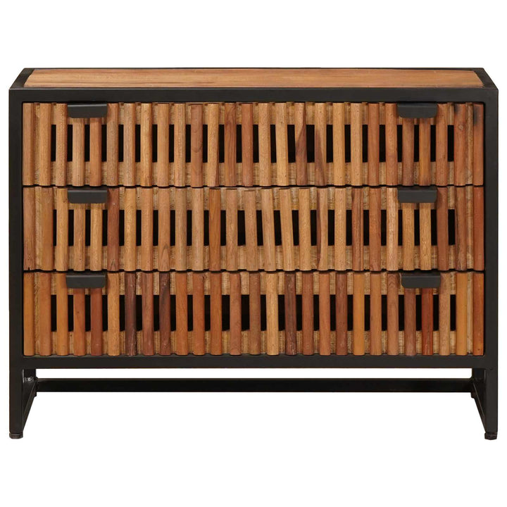 Skuffeskab 75 x 30 x 54 cm Massivt Mango Træ og Ingeniørtræ