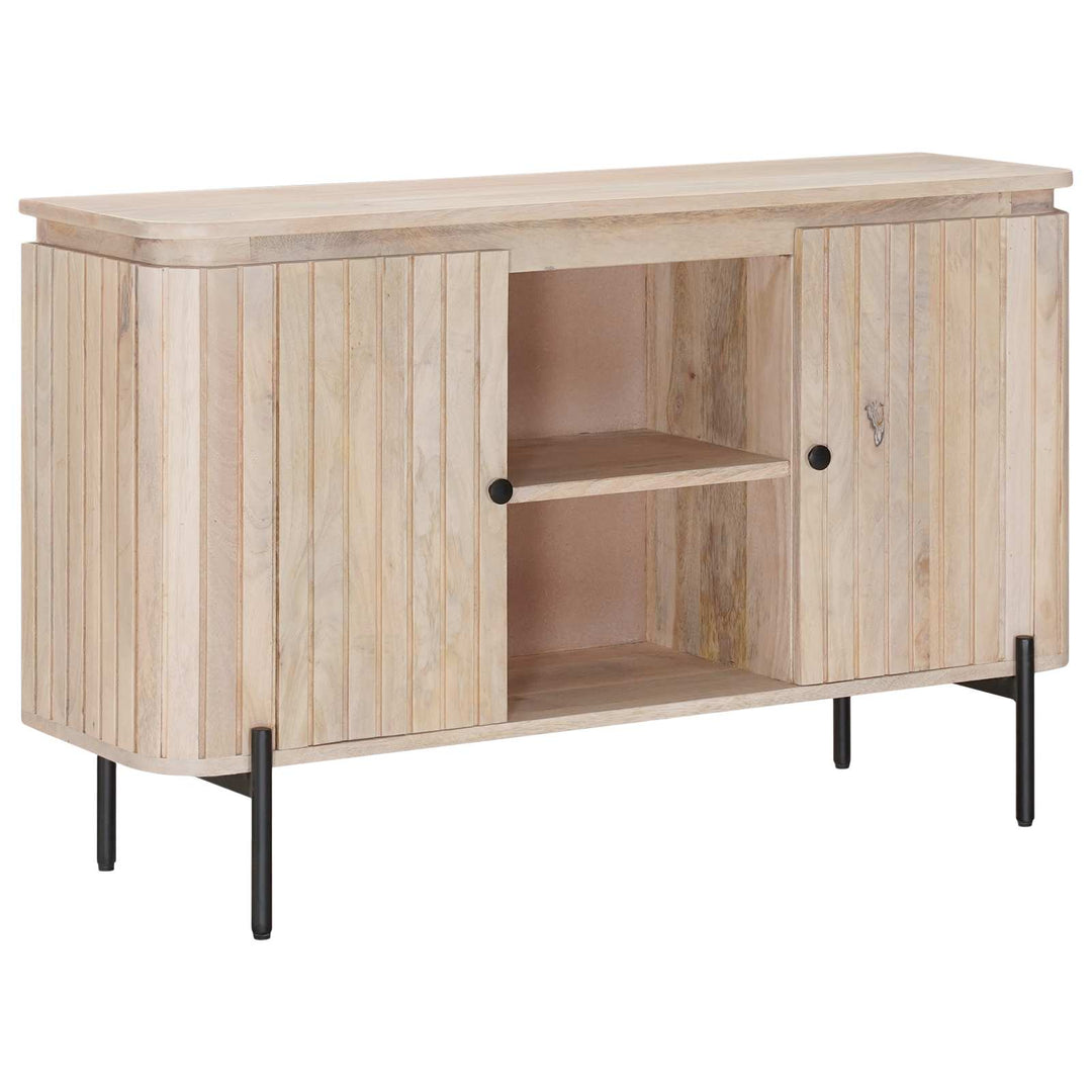 Sideboard 105 x 30 x 65 cm Massivt Mango Træ og Ingeniørtræ