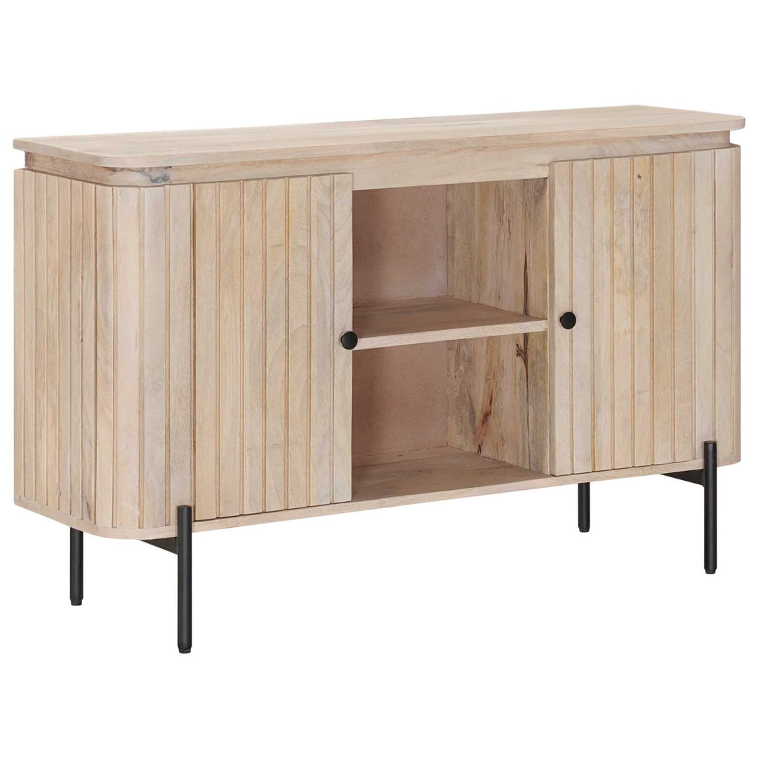 Sideboard 105 x 30 x 65 cm Massivt Mango Træ og Ingeniørtræ