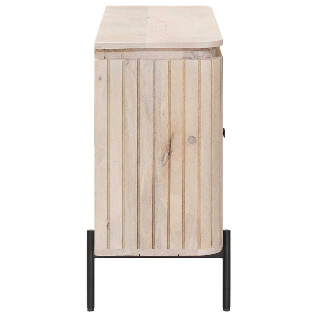 Sideboard 105 x 30 x 65 cm Massivt Mango Træ og Ingeniørtræ