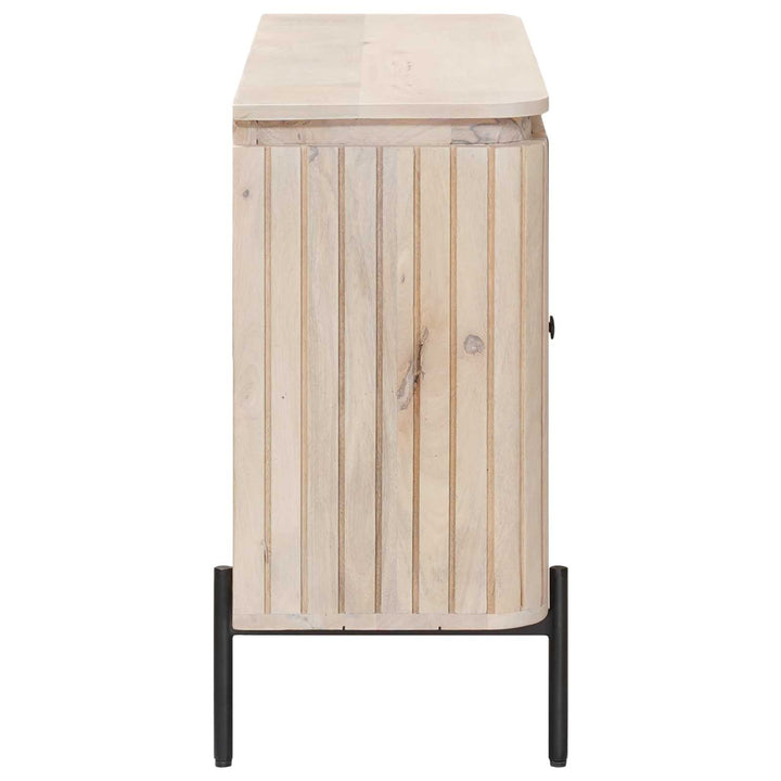 Sideboard 105 x 30 x 65 cm Massivt Mango Træ og Ingeniørtræ