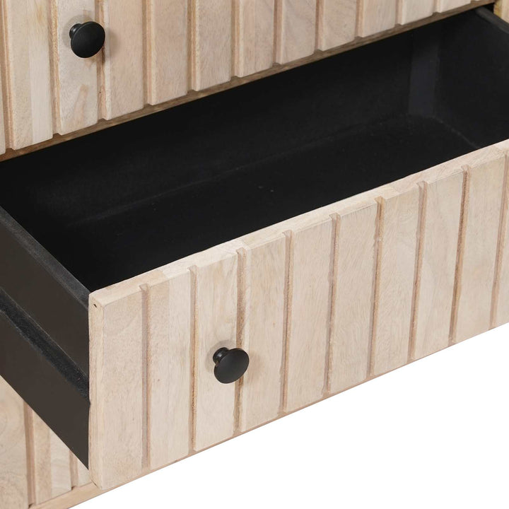 Skuffeskab 70 x 30 x 65 cm Massivt Mango Træ og Ingeniørtræ