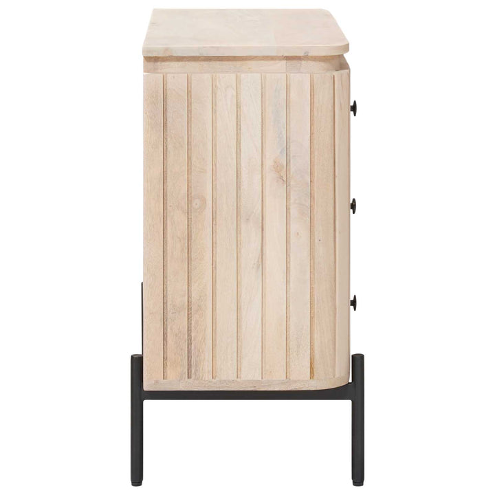 Skuffeskab 70 x 30 x 65 cm Massivt Mango Træ og Ingeniørtræ