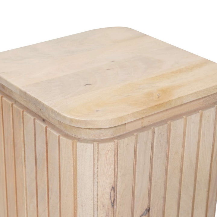 Håndlavet sidebord sæt 2 pcs Hvid 45 x 45 x 45 cm