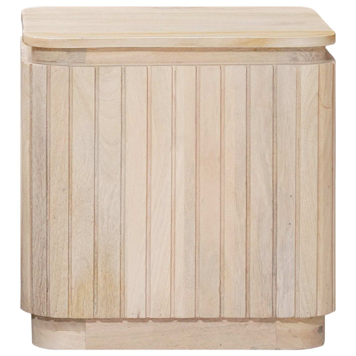 Håndlavet sidebord sæt 2 pcs Hvid 45 x 45 x 45 cm