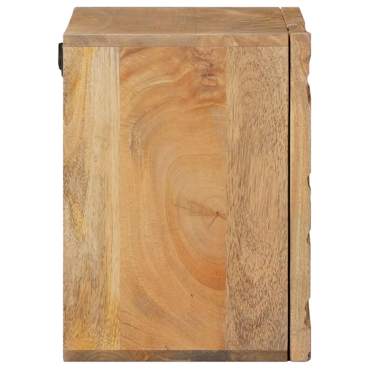 Håndlavet natbord Teakbrun 40x30x40 cm Massivt mangotræ