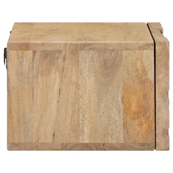 Håndlavet natbord Teakbrun 40 x 30 x 20 cm Massivt mangotræ