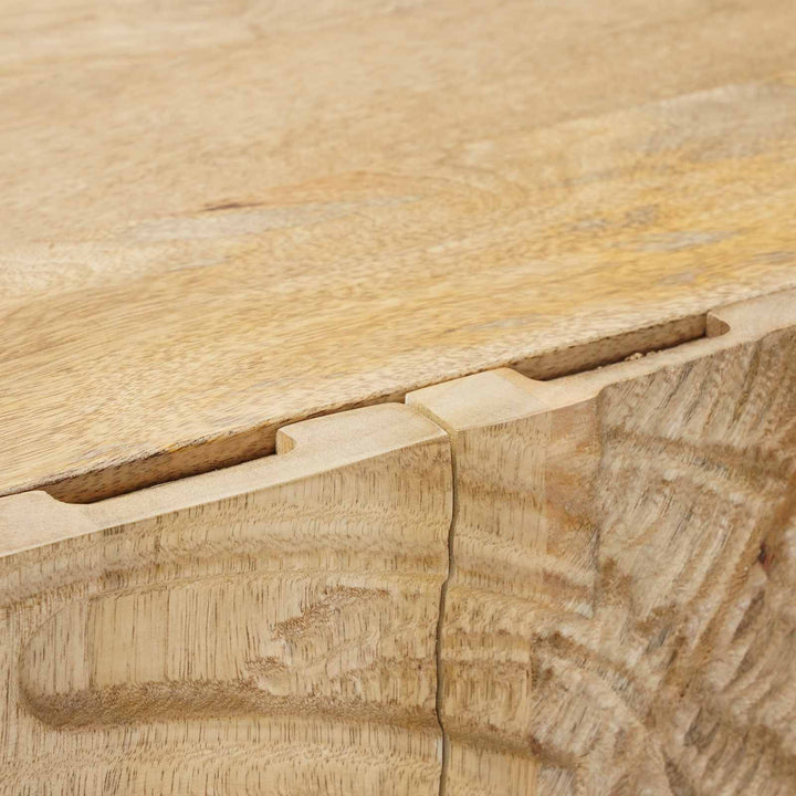 Highboard 53 x 30 x 90 cm Massivt Mango Træ og Ingeniørtræ