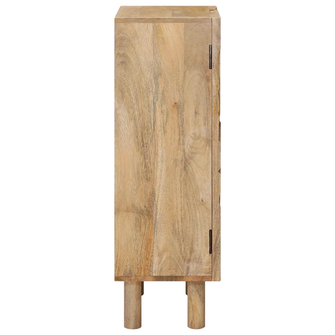 Highboard 53 x 30 x 90 cm Massivt Mango Træ og Ingeniørtræ
