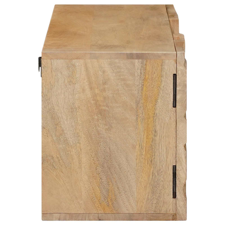 Væg TV Skab 100 x 30 x 35 cm Massivt Mango Træ og Ingeniørtræ