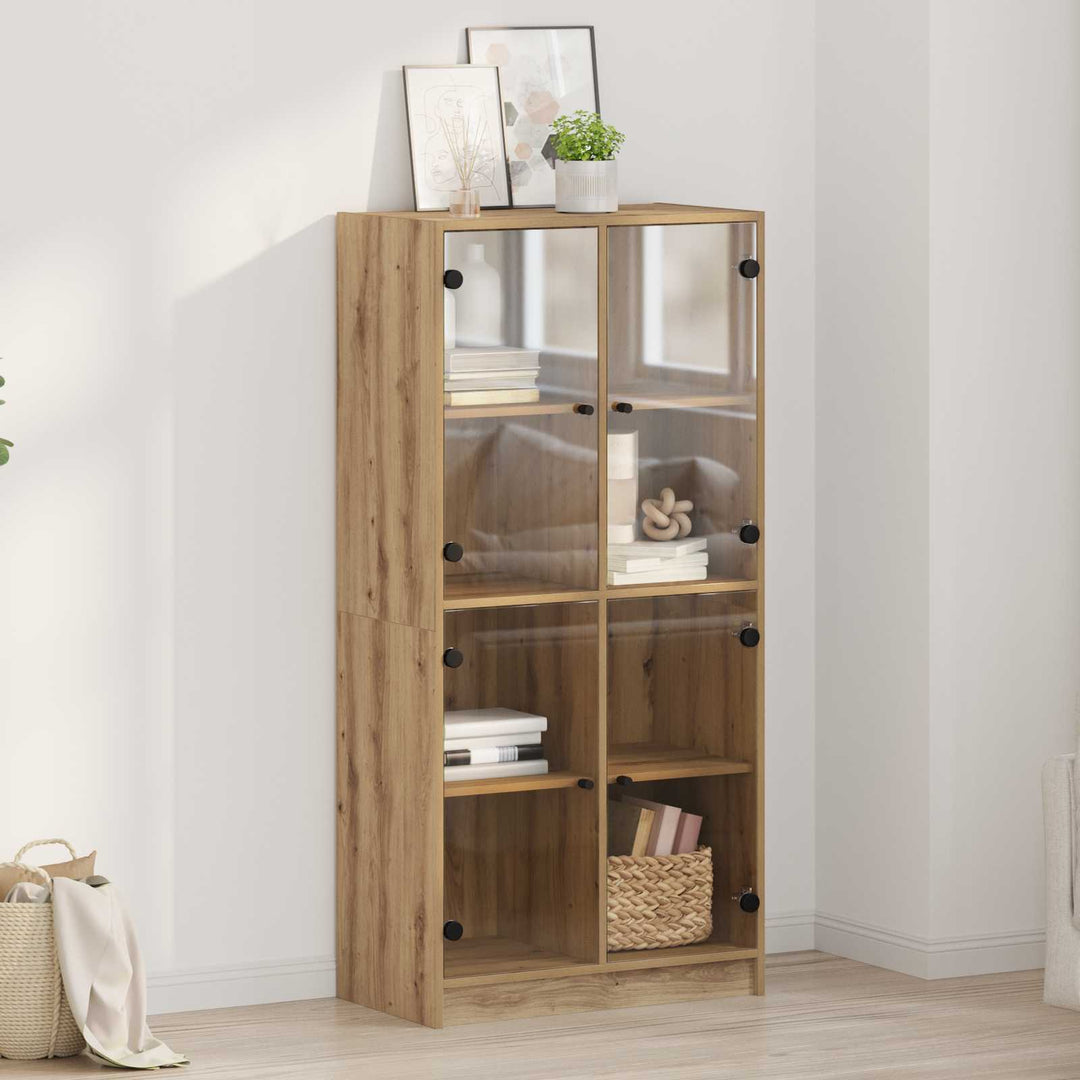 Highboard Artisan Egetræ 68 x 37 x 142 cm Konstrueret træ