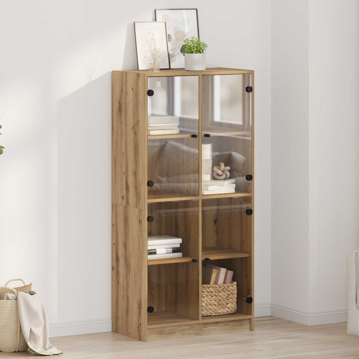 Highboard Artisan Egetræ 68 x 37 x 142 cm Konstrueret træ