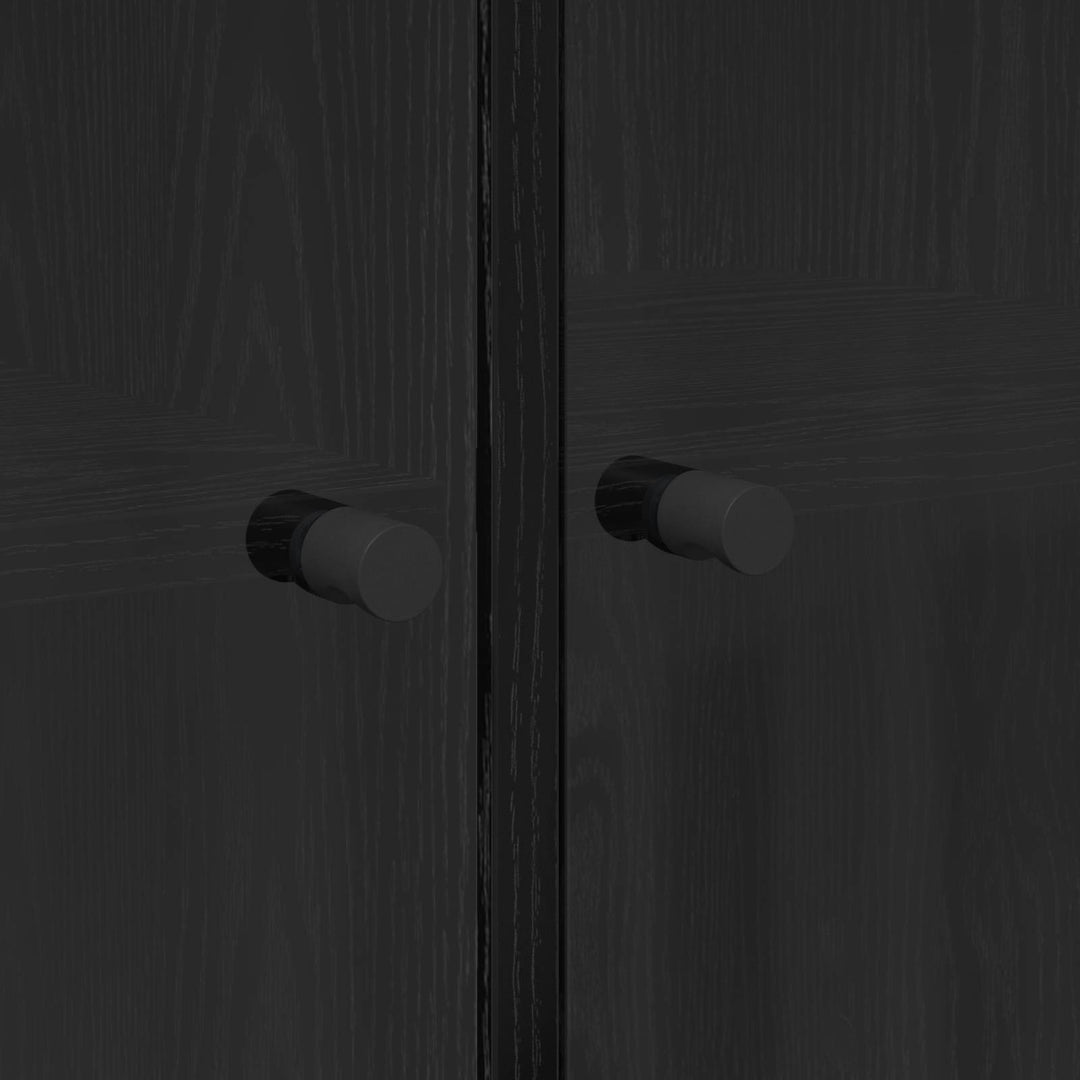 Highboard Sort eg 68 x 37 x 142 cm Konstrueret træ