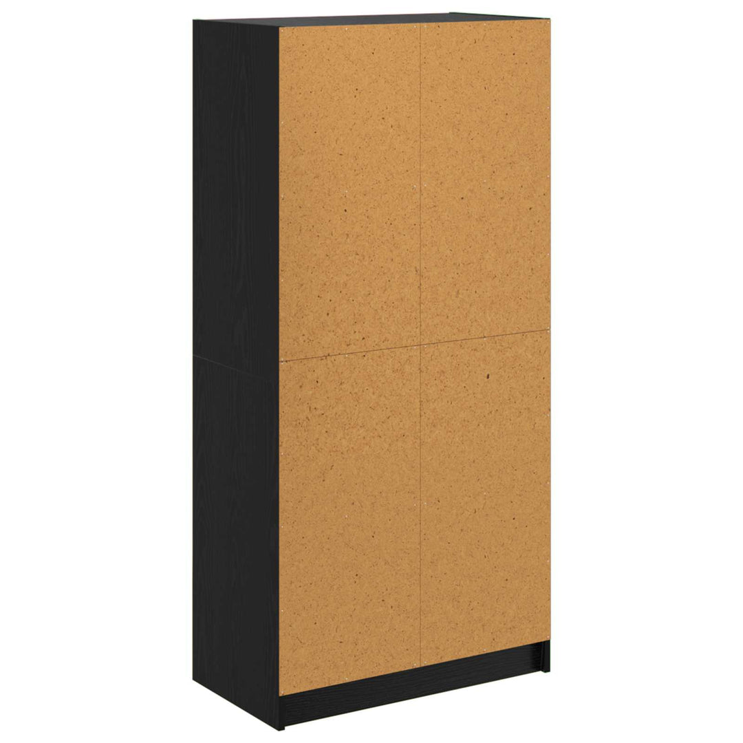Highboard Sort eg 68 x 37 x 142 cm Konstrueret træ