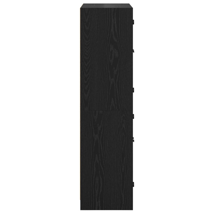Highboard Sort eg 68 x 37 x 142 cm Konstrueret træ