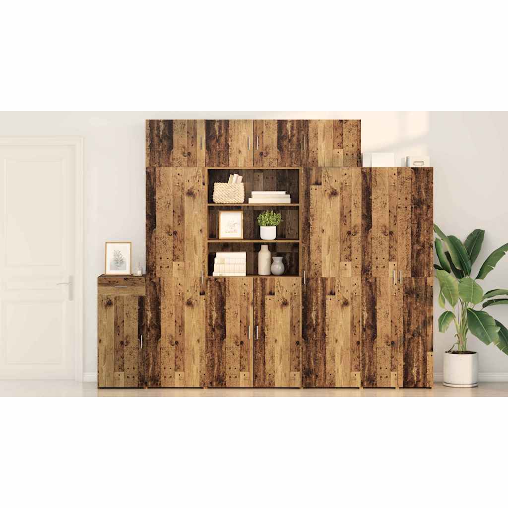 Highboard Gammelt træ 80 x 42,5 x 185 cm Konstrueret træ
