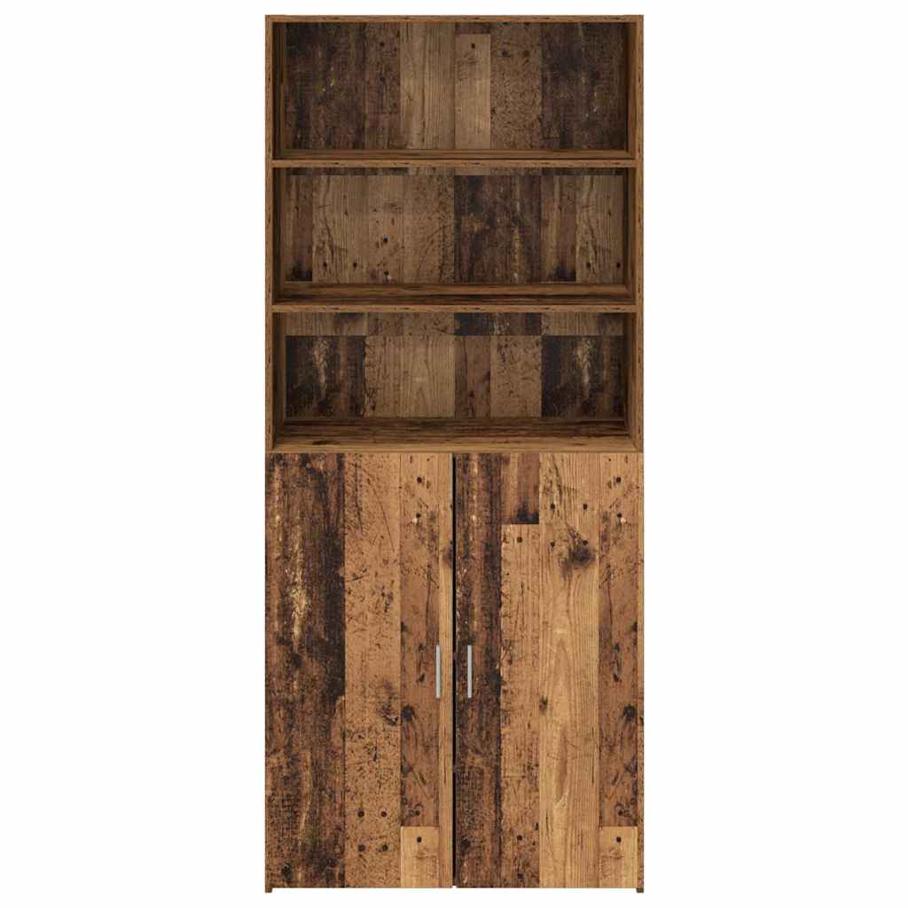 Highboard Gammelt træ 80 x 42,5 x 185 cm Konstrueret træ