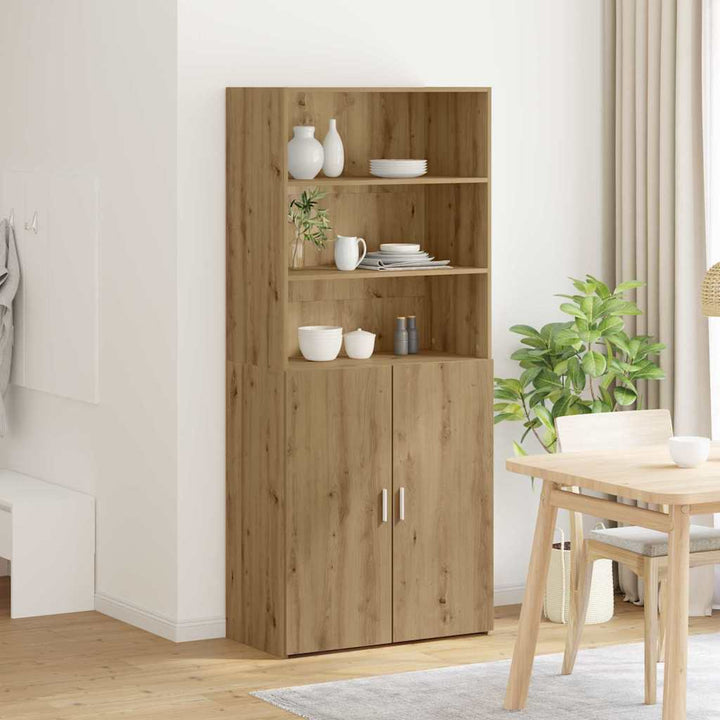 Highboard Artisan Egetræ 80 x 42,5 x 185 cm Konstrueret træ