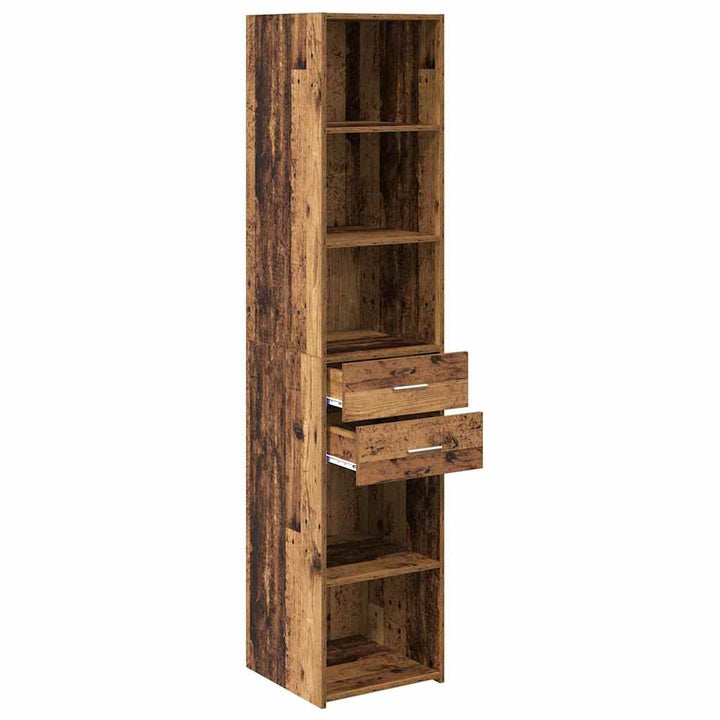 Highboard Gammelt træ 40 x 42,5 x 185 cm Konstrueret træ