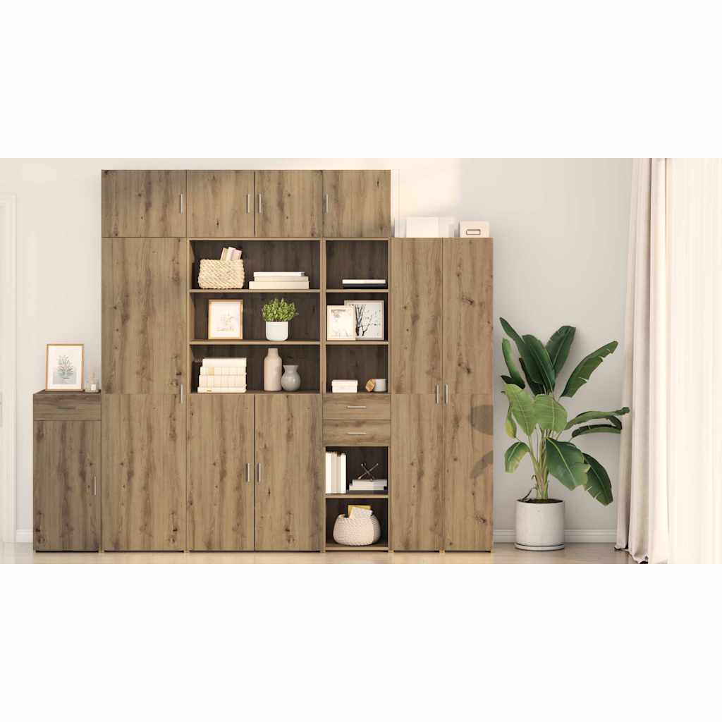 Highboard Artisan Egetræ 40 x 42,5 x 185 cm Konstrueret træ