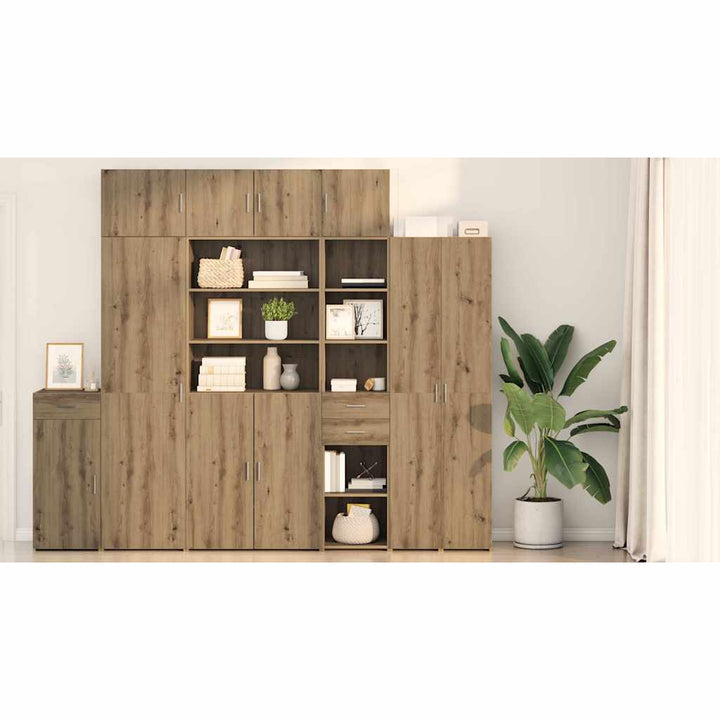 Highboard Artisan Egetræ 40 x 42,5 x 185 cm Konstrueret træ