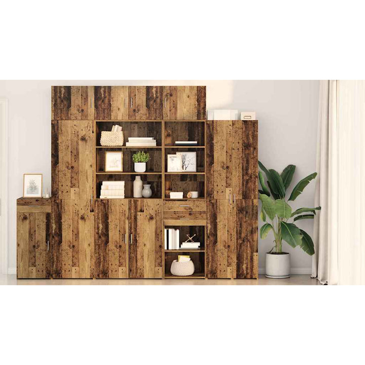 Highboard Gammelt træ 50 x 42,5 x 185 cm Konstrueret træ