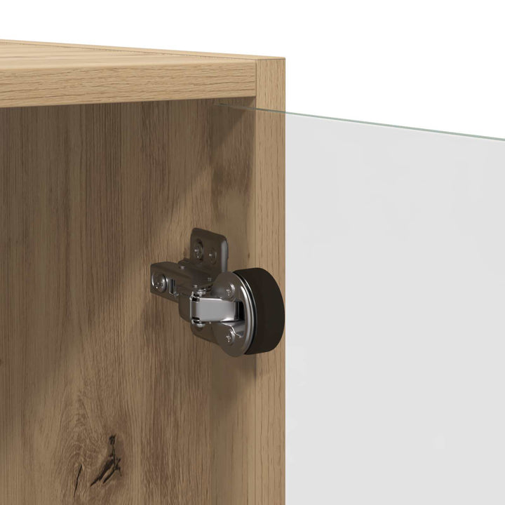 Highboard 2 pcs Artisan Egetræ 68 x 37 x 142 cm Konstrueret træ