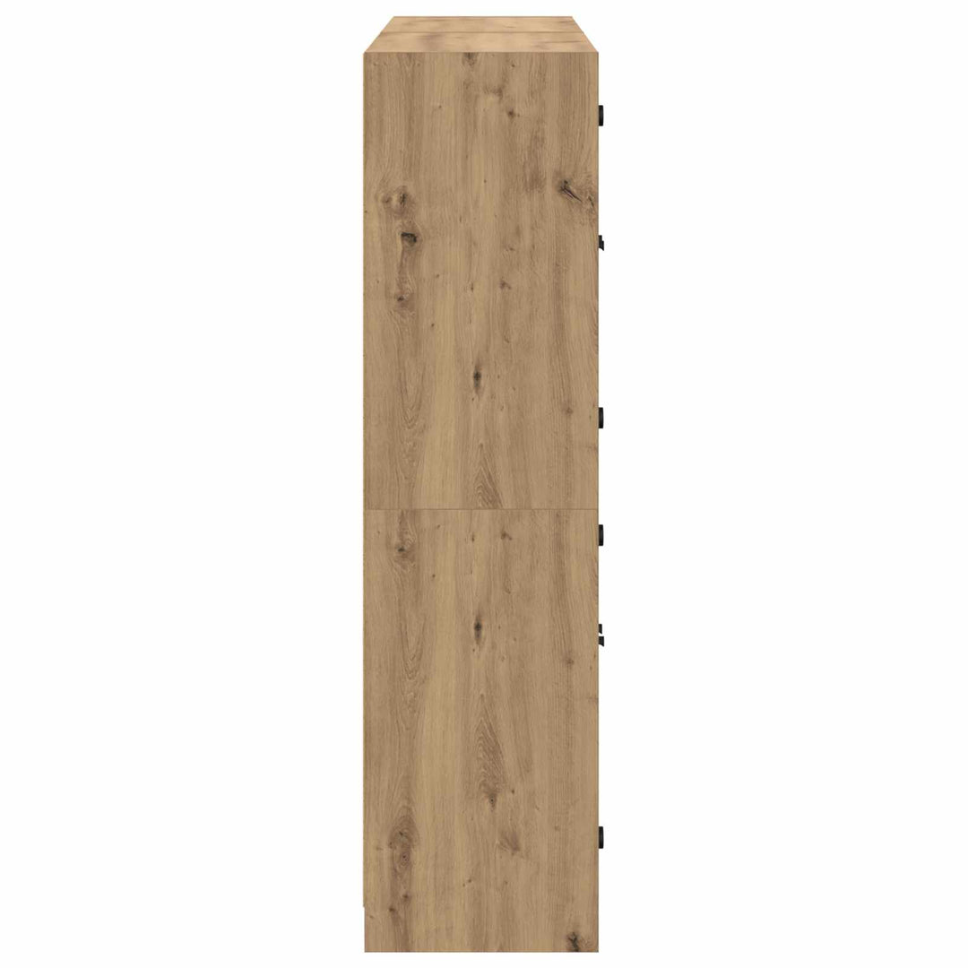 Highboard 2 stk. Artisan Egetræ 68 x 37 x 142 cm