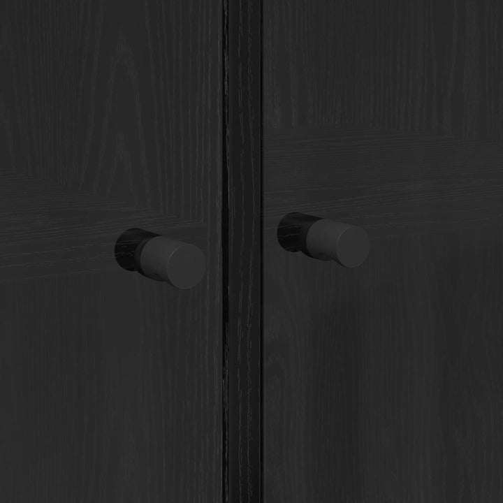 Highboard 2 stk. Sort eg 68 x 37 x 142 cm Konstrueret træ