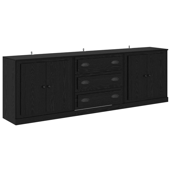 Sideboards 3 pcs Sort eg 210 x 35,5 x 67,5 cm Konstrueret træ
