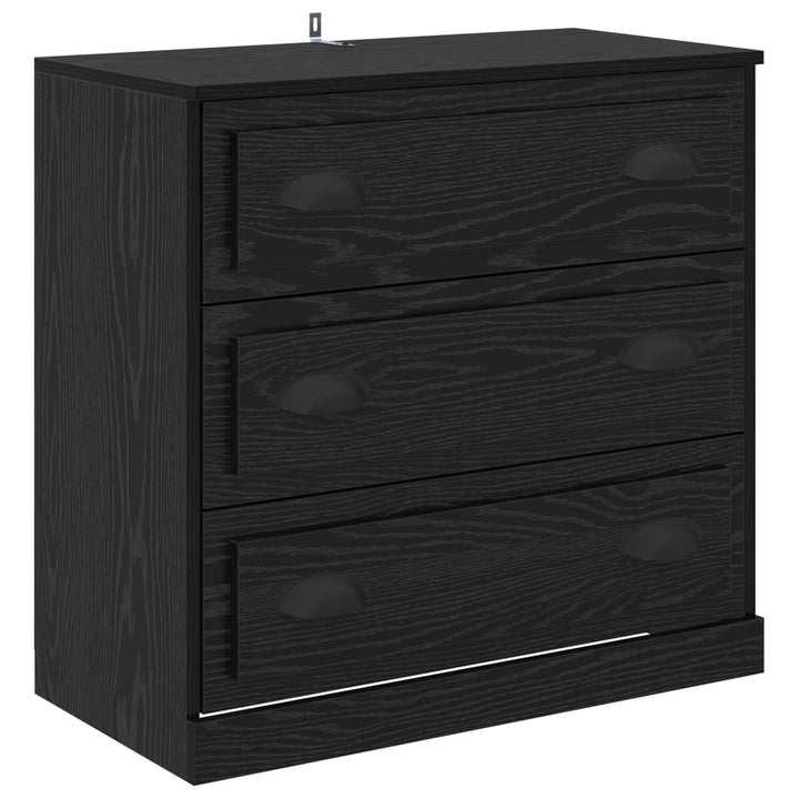 Sideboards 3 pcs Sort eg 210 x 35,5 x 67,5 cm Konstrueret træ